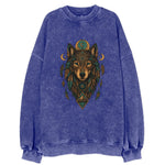Retro 80s Wolf  - Vintage Sweatshirt