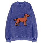 Irish Setter - Red/chestnut flat side profile - Vintage Sweatshirt