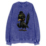 Vegas Roadrunner wearing Raiders beanie with neon patch and wayfarer sunglasses - Vintage Sweatshirt