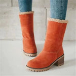 Cl��mence | Mid-Height Wool Boots