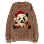 Santa Panda  - Vintage Sweatshirt