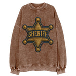 Sheriff Badge  - Vintage Sweatshirt