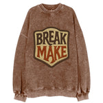 BREAK;MAKE THE RULES Rebel Red Snapback - Vintage Sweatshirt