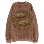 Pisces Fish  - Vintage Sweatshirt