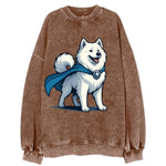 Samoyed Winter Hero  - Vintage Sweatshirt
