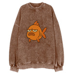 The Goldfish Judging Silently - Vintage Sweatshirt