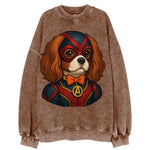 Cavalier King Charles Friendly Hero  -  Vintage Sweatshirt
