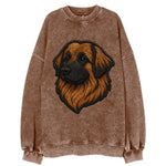Leonberger - Contemporary lion-mane desi - Vintage Sweatshirt