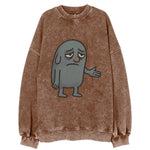 FOLLOWERS ARE GHOSTS | Transparent crowd following nobody - Vintage Sweatshirt