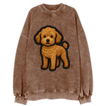 Toy Poodle - Trendy miniature design wit - Vintage Sweatshirt