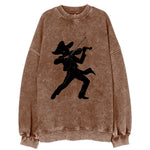 Mariachi violinist passionate performance - Vintage Sweatshirt