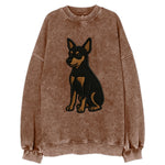 Miniature Pinscher - Black and tan sitti Vintage Sweatshirt