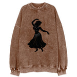 Belly dancer graceful gesture - Vintage Sweatshirt