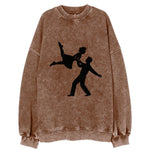 Swing dancers aerial lift - Vintage Sweatshirt