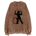 Drummer with drumsticks raised high - Vintage Sweatshirt
