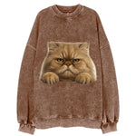 Persian Cat  - Vintage Sweatshirt
