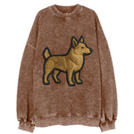 Swedish Vallhund - Contemporary Viking d - Vintage Sweatshirt