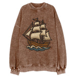 Sailing Ship  - Vintage Sweatshirt