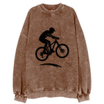 Mountain biker catching air - Vintage Sweatshirt