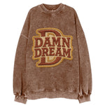 DAMN;DREAM BIG Motivational White Cap - Vintage Sweatshirt