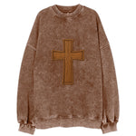 Carved Cross  - Vintage Sweatshirt