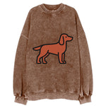 Irish Setter - Red/chestnut flat side profile - Vintage Sweatshirt