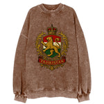 Tajikistan Heritage Badge  - Vintage Sweatshirt