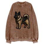 Norwegian Elkhound - Trendy Nordic desig - Vintage Sweatshirt