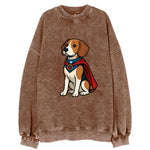 Beagle Patriotic Hero  - Vintage Sweatshirt