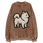 Japanese Spitz - Contemporary white spit - Vintage Sweatshirt