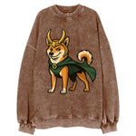 Shiba Inu Loki  - Vintage Sweatshirt