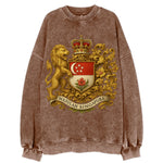 Singapore Merlion Emblem  - Vintage Sweatshirt