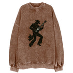 Flamenco guitarist dramatic pose - Vintage Sweatshirt