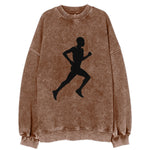 Kenyan distance runner stride - Vintage Sweatshirt