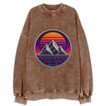 Retrowave Mountains - Vintage Sweatshirt