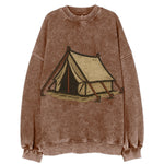 Camping Tent  - Vintage Sweatshirt