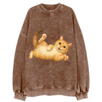 Therapy Cat  - Vintage Sweatshirt