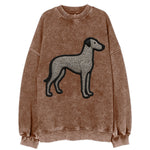 Scottish Deerhound - Trendy hound silhou - Vintage Sweatshirt