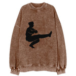 Russian Cossack dancer squat kick - Vintage Sweatshirt