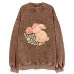 Peach Bunny - Vintage Sweatshirt