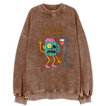 COFFEE IS MANDATORY | Zombie mug with IV drip - Vintage Sweatshirt