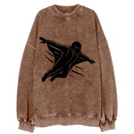 Wingsuit flyer gliding - Vintage Sweatshirt
