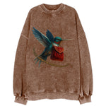 Frostbite Hummingbird Courier  - Vintage Sweatshirt