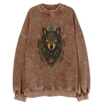 Retro 80s Wolf  - Vintage Sweatshirt