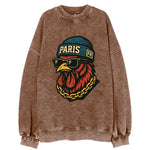 Paris Rooster - Vintage Sweatshirt