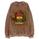 Bolivia Royal Logo  - Vintage Sweatshirt