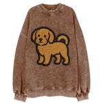 Havanese - Contemporary small dog design - Vintage Sweatshirt