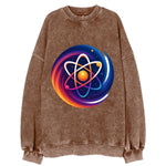 Micro Macro - Atom structure expanding i - Vintage Sweatshirt