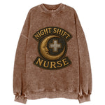 Night Shift Nurse  - Vintage Sweatshirt