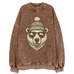 Winnipeg Polar Bear wearing Winnipeg bea - Vintage Sweatshirt